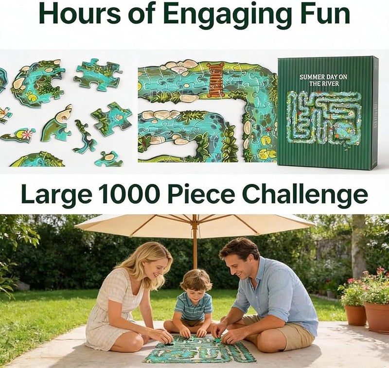 Green All Edge Jigsaw Puzzle 501 Pieces Every Piece Is A Challenge Fun Game For Adults And Families - Image 5